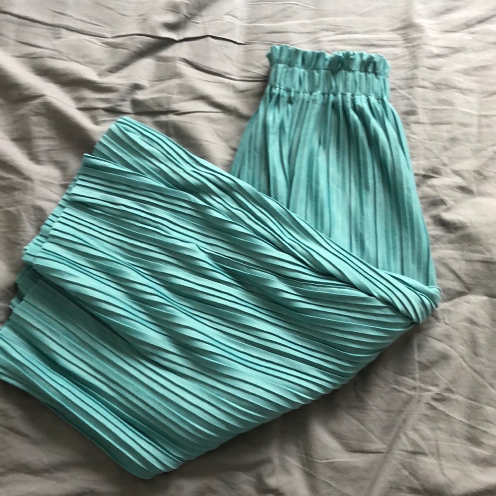 Teal Trousers